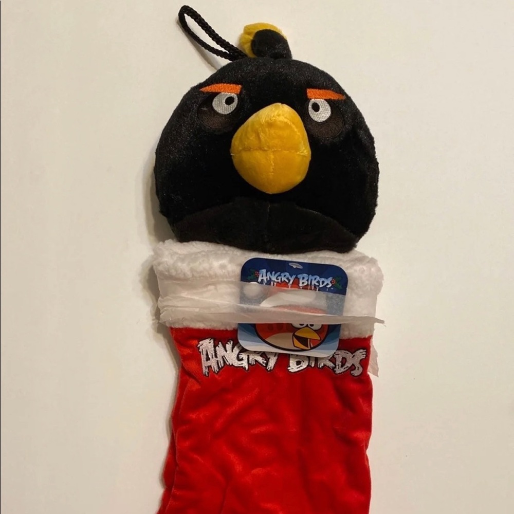 angry birds Black Bird christmas stocking